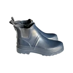 Lands’ End Waterproof Rubber Rain Boots Navy Women’s Size 9.