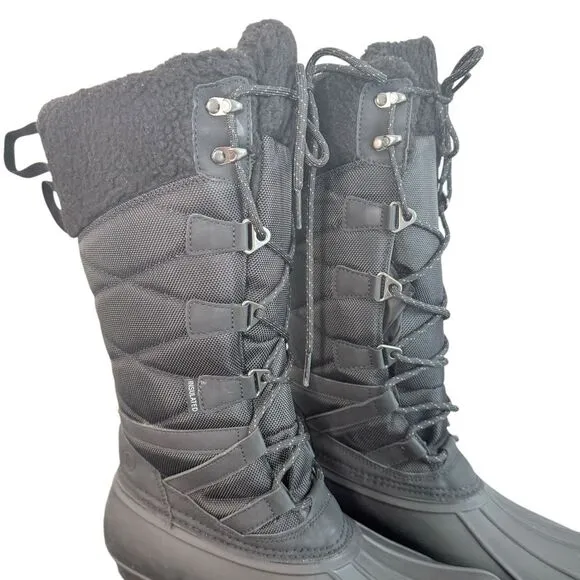 Lands End Womens 11 B Expedition Tall Waterproof Insulated Snow Boots Thinsulate