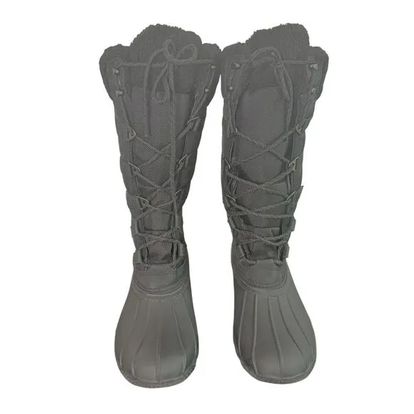 Lands End Womens 11 B Expedition Tall Waterproof Insulated Snow Boots Thinsulate