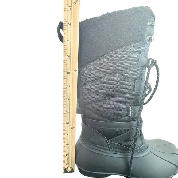 Lands End Womens 11 B Expedition Tall Waterproof Insulated Snow Boots Thinsulate