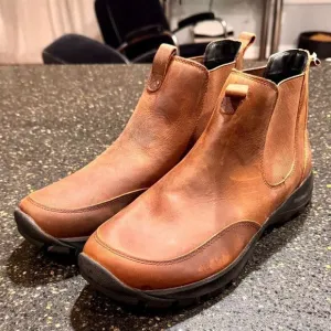 Lands End All Weather Brown oiled Leather Chelsea Boots. Size 11.5D.