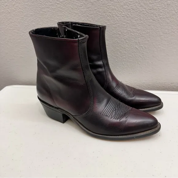 Laredo Mens Western Dress Boot Size 7.5 Ankle Boots Cowboy Western