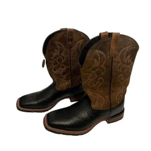 Laredo Topeka Square Toe Cowboy Mens Black, Brown Dress Boots 7824 - Size 14