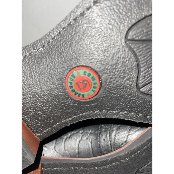 Laredo Topeka Square Toe Cowboy Mens Black, Brown Dress Boots 7824 - Size 14