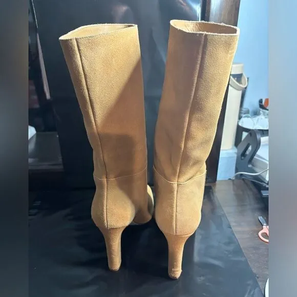 Larroudé Cindy 95MM Suede Boots size 9