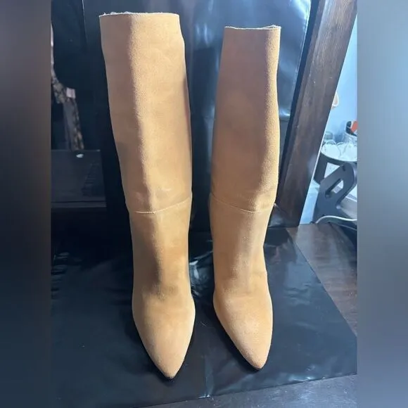 Larroudé Cindy 95MM Suede Boots size 9