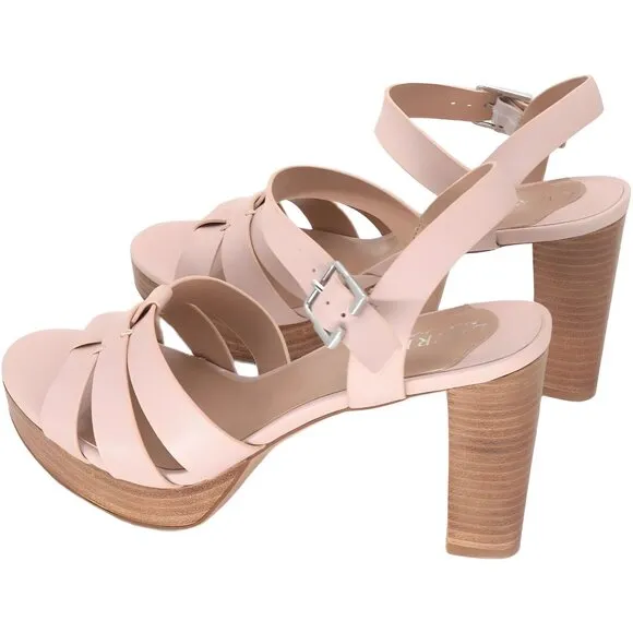 Lauren Ralph Lauren Womens Soffia Ankle-Strap Sli Light Pink 9.5M