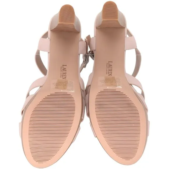 Lauren Ralph Lauren Womens Soffia Ankle-Strap Sli Light Pink 9.5M