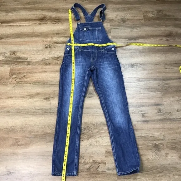LEVI’S Strauss Overalls Denim Jean Dark Blue Youth Size 12 Regular