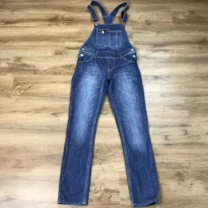LEVI’S Strauss Overalls Denim Jean Dark Blue Youth Size 12 Regular
