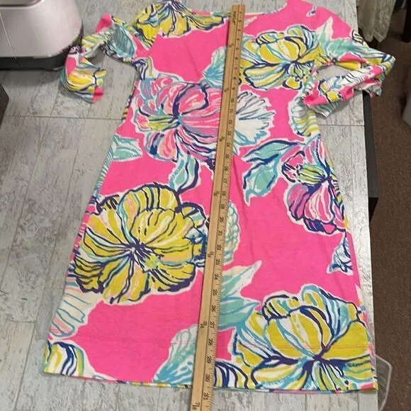 Lilly Pulitzer Pink Marlowe Boatneck T-Shirt Dress Size XS