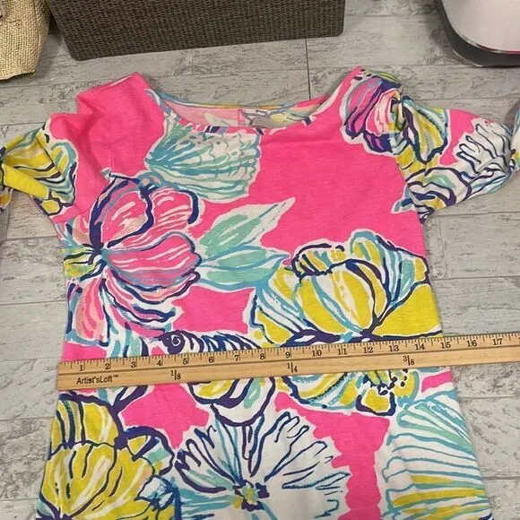 Lilly Pulitzer Pink Marlowe Boatneck T-Shirt Dress Size XS