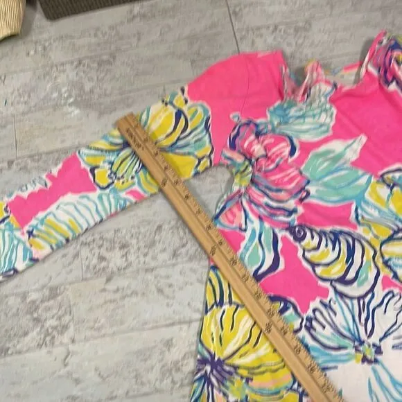 Lilly Pulitzer Pink Marlowe Boatneck T-Shirt Dress Size XS