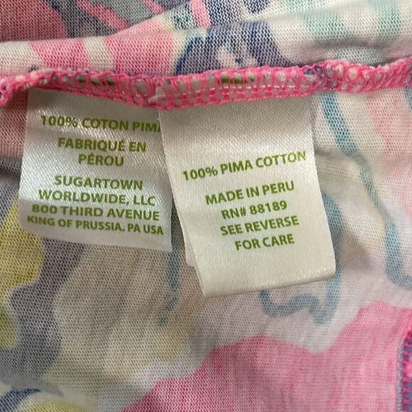 Lilly Pulitzer Pink Marlowe Boatneck T-Shirt Dress Size XS