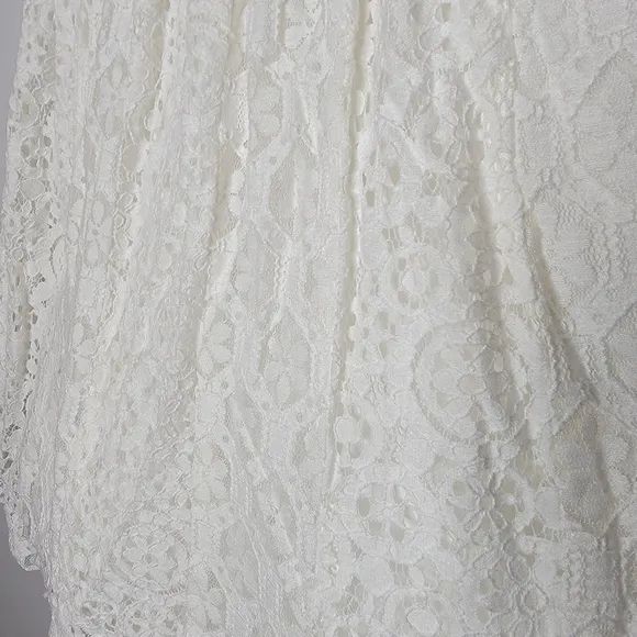 Lilly Pulitzer White Strapless Lace Dress