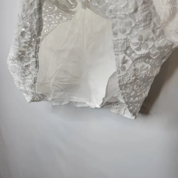 Lilly Pulitzer White Strapless Lace Dress