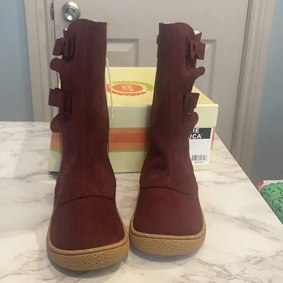 Livie and Luca Bobbie Burgendy Boots size 1Y