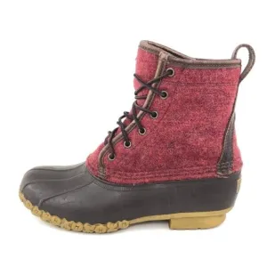 L.L. Bean 'Bean Boots' Red Wool 8&quot; Duck Boots 9M