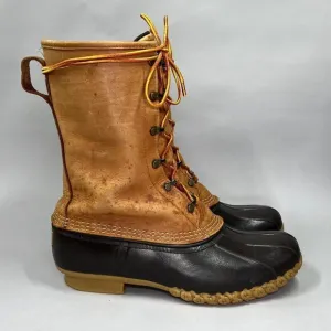 L.L. Bean Men's Size 9 8&quot; Gore-Tex Insulated Brown Leather Bean Boots