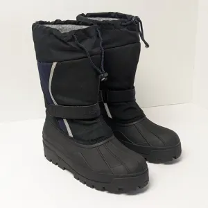 L.L. Bean Northwoods Waterproof Winter Boots, Black/Navy, Big Kids 5