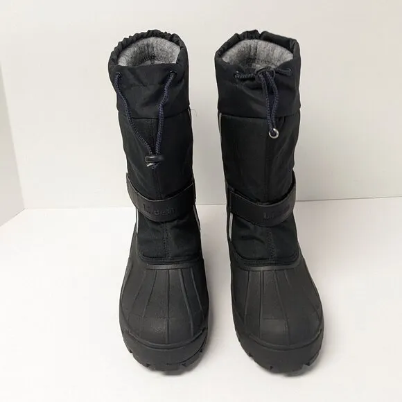 L.L. Bean Northwoods Waterproof Winter Boots, Black/Navy, Big Kids 5