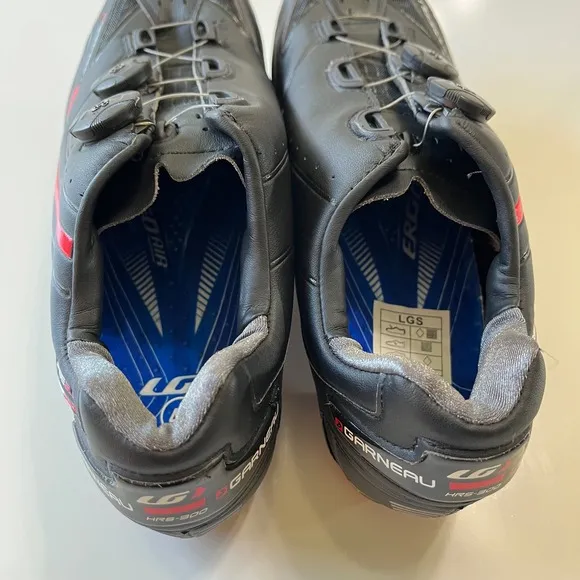 Louis Garneau Course 2LS HRS 300 Cycling Shoes Ergo Air Zone Black Red