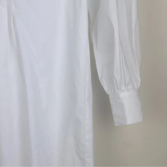 LPA | Academia Poet Peasant Prairie Shirt Dress Blouse Tunic White | XS