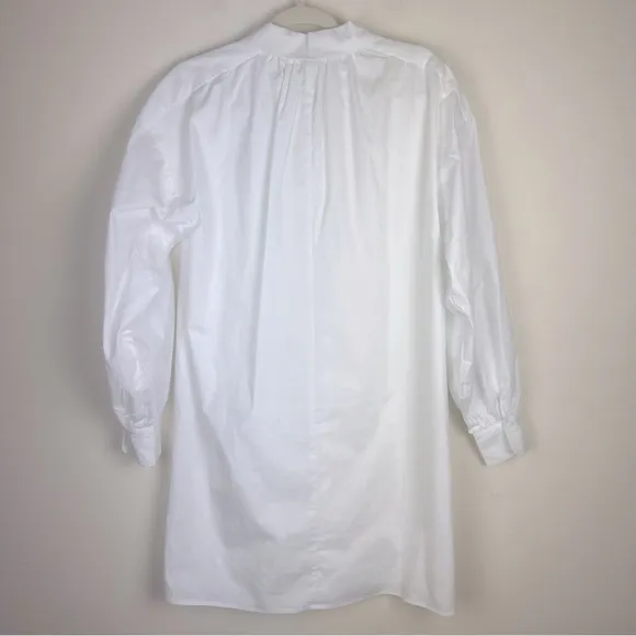 LPA | Academia Poet Peasant Prairie Shirt Dress Blouse Tunic White | XS