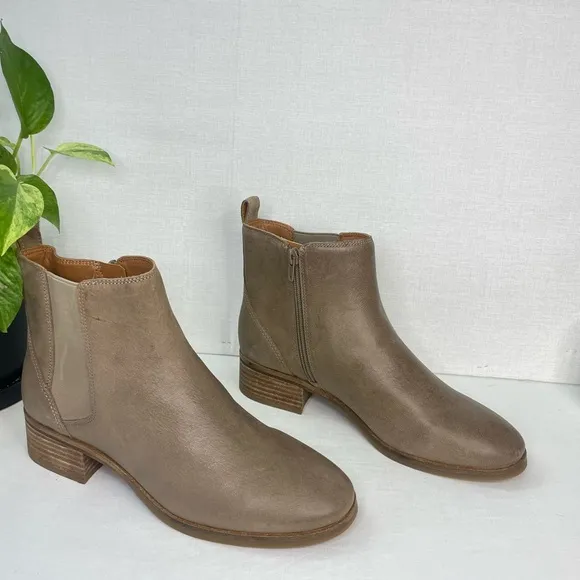 Lucky Brand Pedera Boot Chelsea Leather Caramel 9M , E‎ 547