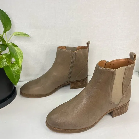 Lucky Brand Pedera Boot Chelsea Leather Caramel 9M , E‎ 547