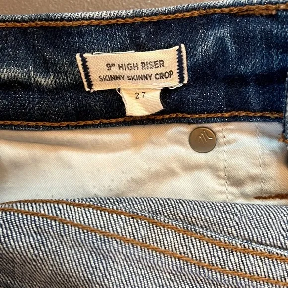 MADEWELL 9” High Riser Skinny Skinny Crop Jean