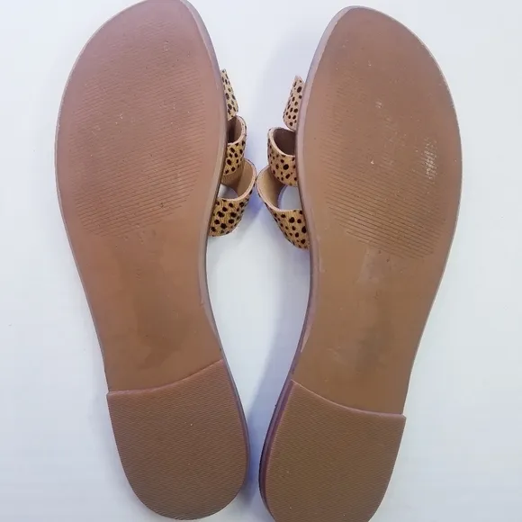 Madewell | Cowhair Material Slip Sandals size 9