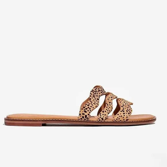 Madewell | Cowhair Material Slip Sandals size 9
