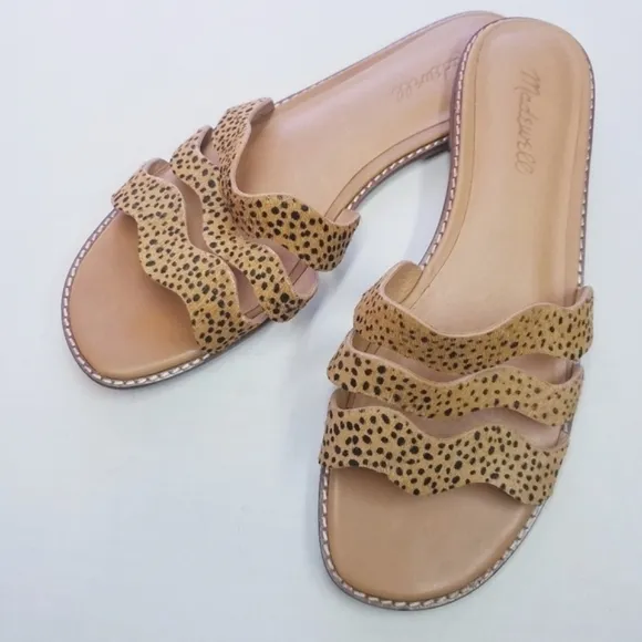Madewell | Cowhair Material Slip Sandals size 9