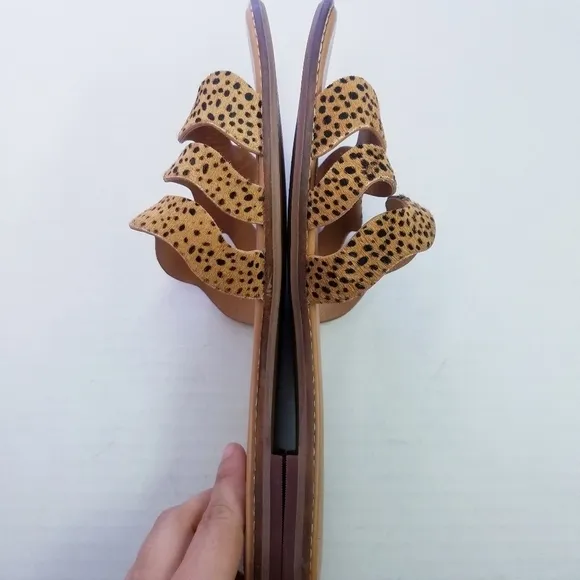 Madewell | Cowhair Material Slip Sandals size 9