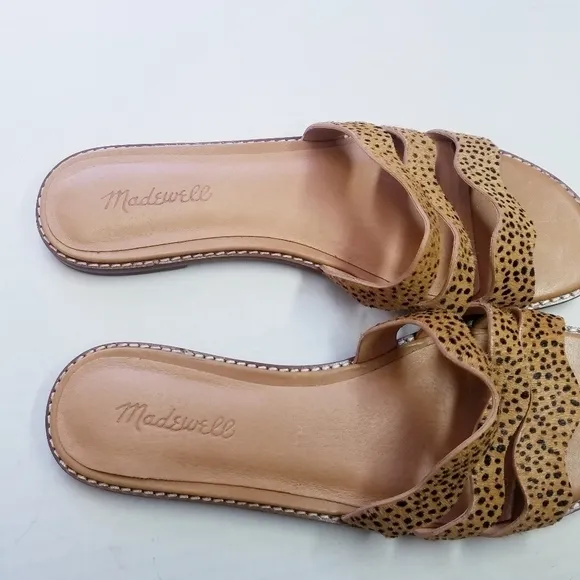 Madewell | Cowhair Material Slip Sandals size 9