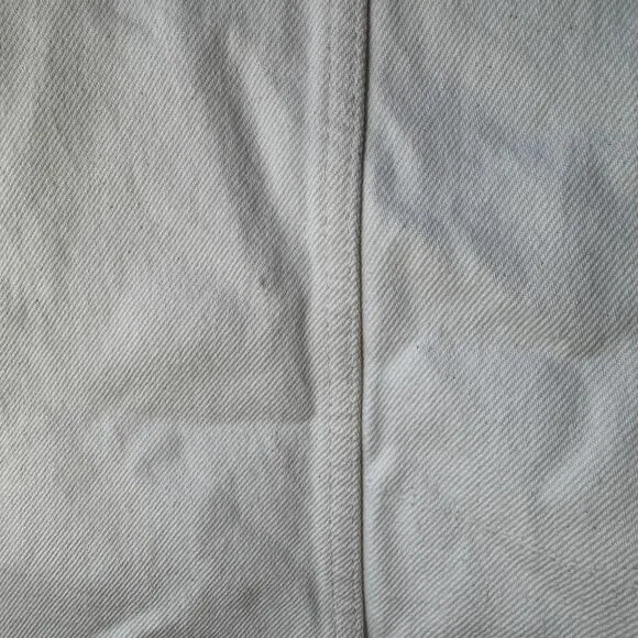 madewell denim a-line sleeveless mini dress tile white nq642 women size 8