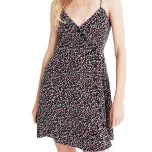 Madewell Silk Button-Wrap Cami Dress in Fieldwalk Floral