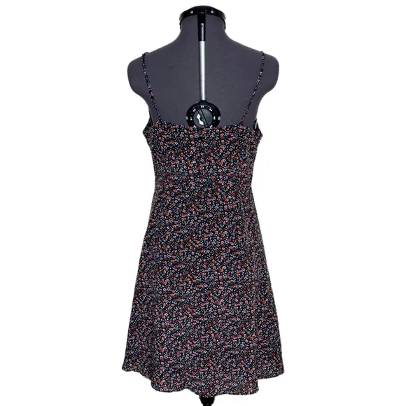 Madewell Silk Button-Wrap Cami Dress in Fieldwalk Floral