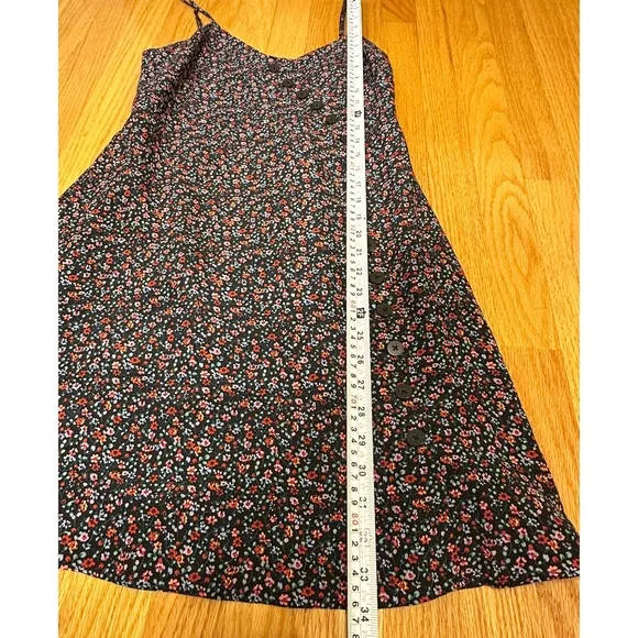 Madewell Silk Button-Wrap Cami Dress in Fieldwalk Floral
