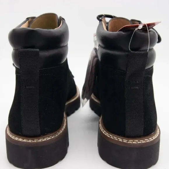 Madewell Women’s Enzo City walk Lugsole Hiking Boots Black Suede Size 10