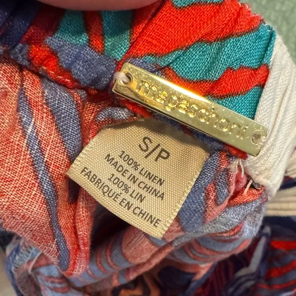 MAGASCHONI 100% spun luxe European linen skirt! GORGEOUS, FLATTERING &amp; COMFY😍