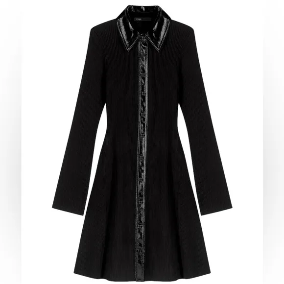 MAJE Rosania Rib Knit Dress size 34/XS