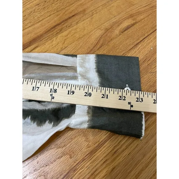 Mango Zoey Shirt Dress Women's 20 Brown Tie-Dye Stripe Lightweight