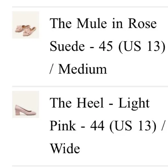 Margaux “The Heel” in Light Pink NWOT