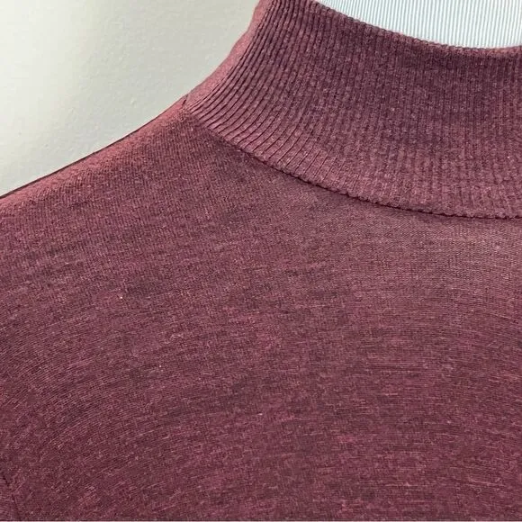 Mariagrazia Panizzi Purple Sweater Tunic/ Dress Mock Neck 44