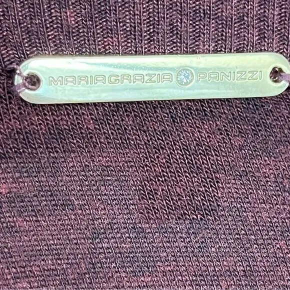 Mariagrazia Panizzi Purple Sweater Tunic/ Dress Mock Neck 44