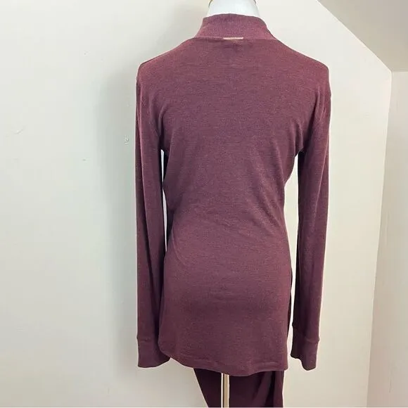 Mariagrazia Panizzi Purple Sweater Tunic/ Dress Mock Neck 44