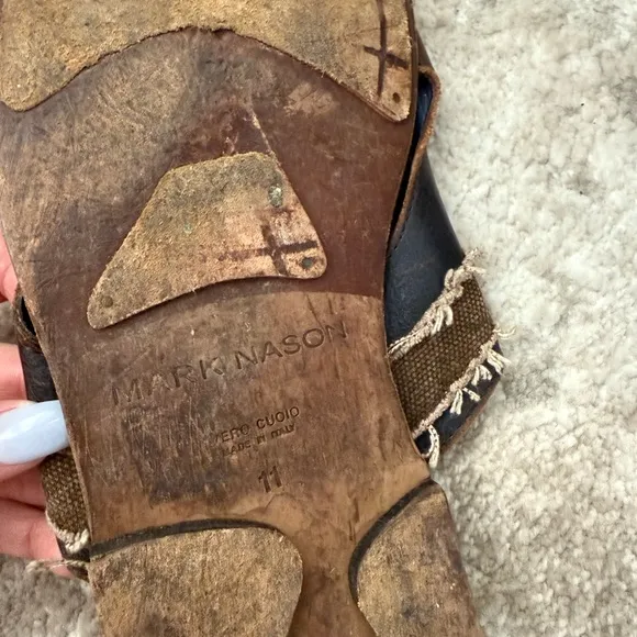 Mark Nason Dragon Leather Sandals