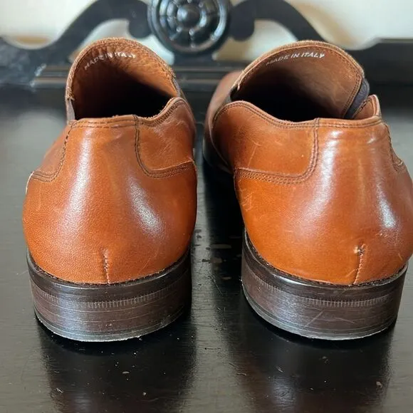 Massimo Matteo Firenze Cuoio (Hand Made In Italy) Brown Leather WINGTIP Shoes